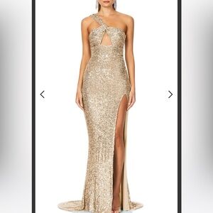 Nookie Therese Gown in Gold - New with Tags